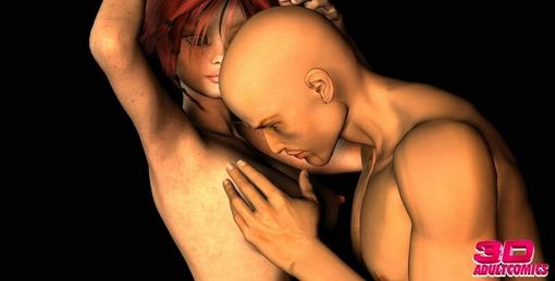 Шикарная пышногрудая девчонка отдалась раком и отсосала у парня длинный член на 3D фото секс