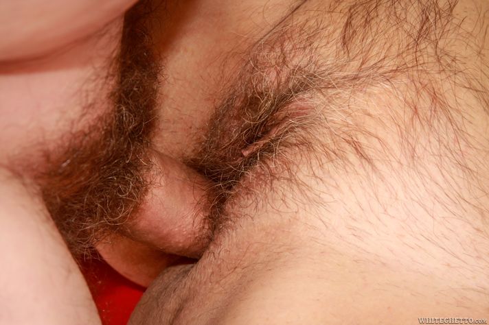 Бородатый дедок трахает зрелую даму с расставленными ногами в волосатую киску порно фото